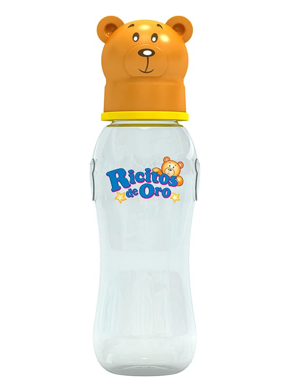 Biberón Cuello Ancho 10 oz - 300 ml Tapa de Oso Ricitos de Oro®
